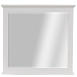 Celosia Dresser Mirror Vanity Dressing Table Acacia Wood Timber Frame - White - 45-Degree Angle