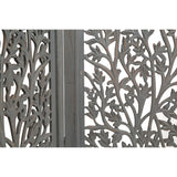 Life Dig 4 Panel Room Divider Screen Privacy Shoji Timber Wood Stand - Dark Grey - 45-Degree Angle