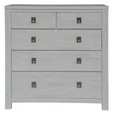 Myer 3pc Set 2 Bedside Tallboy Storage Cabinet Side End Table White Wash - Side View