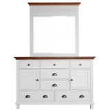 Virginia 4pc King Bed Suite Bedside Dresser Bedroom Furniture Package - White - 45-Degree Angle