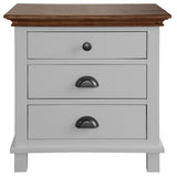 Virginia 4pc King Bed Suite Bedside Dresser Bedroom Furniture Package - White - Close-Up Angle