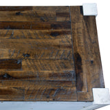 Erica Dresser 10 Chest of Drawers Solid Acacia Timber Wood Cabinet Brown White - Top-Down View