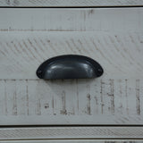 Erica Dresser 10 Chest of Drawers Solid Acacia Timber Wood Cabinet Brown White - 45-Degree Angle