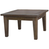 Aksa Lamp Table 60cm Solid Mango Wood Coffee Side Sofa End Desk - Front View