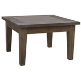 Aksa Lamp Table 60cm Solid Mango Wood Coffee Side Sofa End Desk - Side View