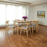 Cusco 150cm - 190cm Extendable Dining Table Scandinavian Style Solid Rubberwood - Side View