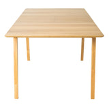 Cusco 150cm - 190cm Extendable Dining Table Scandinavian Style Solid Rubberwood - 45-Degree Angle