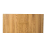 Cusco 150cm - 190cm Extendable Dining Table Scandinavian Style Solid Rubberwood - Rear View