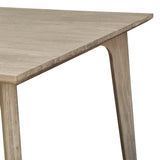Tyler 180cm Dining Table Solid Acacia Timber Wood Brushed Smoke - Top-Down View