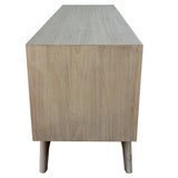 Tyler 166cm ETU Entertainment TV Unit 2 Door Solid Acacia Timber Brushed Smoke - Top-Down View