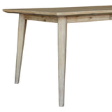 Grevillea 9pc Dining Set 210cm Table 8 Chair Acacia Wood Rattan Furniture -Brown - Top-Down View