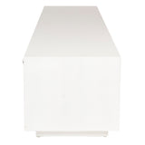 Cyrus ETU Entertainment TV Unit 200cm 3 Door Solid Mango Wood - White - 45-Degree Angle