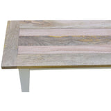 Lavasa Dining Bench Seat 130cm Mango Wood French Provincial Farmhouse Furniture - Top-Down View