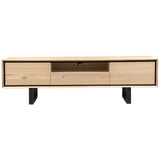 Aconite ETU Entertainment TV Unit 210cm Solid Messmate Timber Wood - Natural - Side View