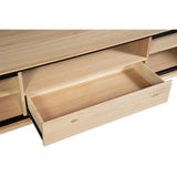 Aconite ETU Entertainment TV Unit 210cm Solid Messmate Timber Wood - Natural - 45-Degree Angle