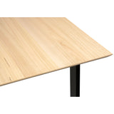 Aconite 7pc 180cm Dining Table Set 6 Cross Back Chair Solid Messmate Timber Wood - 45-Degree Angle