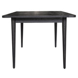Claire Dining Table 180cm Solid Oak Wood Home Dinner Furniture - Black - Side View