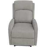 Maxcomfy Fabric Manual Recliner Lounge Arm Chair - Light Grey - Top-Down View