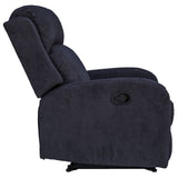 Maxcomfy Fabric Manual Recliner Lounge Arm Chair - Dark Grey - Side View