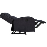 Maxcomfy Fabric Manual Recliner Lounge Arm Chair - Dark Grey - 45-Degree Angle