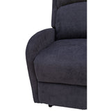 Maxcomfy Fabric Manual Recliner Lounge Arm Chair - Dark Grey - Rear View