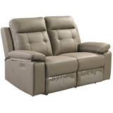 Kingsman 3+2+1 Seater Electric Recliner Sofa Genuine Leather Home Theater Lounge - Top-Down View