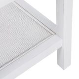 Jasmine Coffee Side Table Laptop Desk Bedside Sofa End Tables Mindi Wood - White - Low Angle