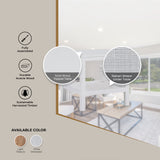 Jasmine Coffee Side Table Laptop Desk Bedside Sofa End Tables Mindi Wood - White - Top-Down View