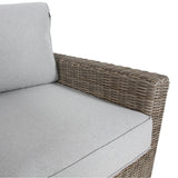 Sophy 2 Seater Wicker Rattan Outdoor Sofa Chair Lounge - Rear View