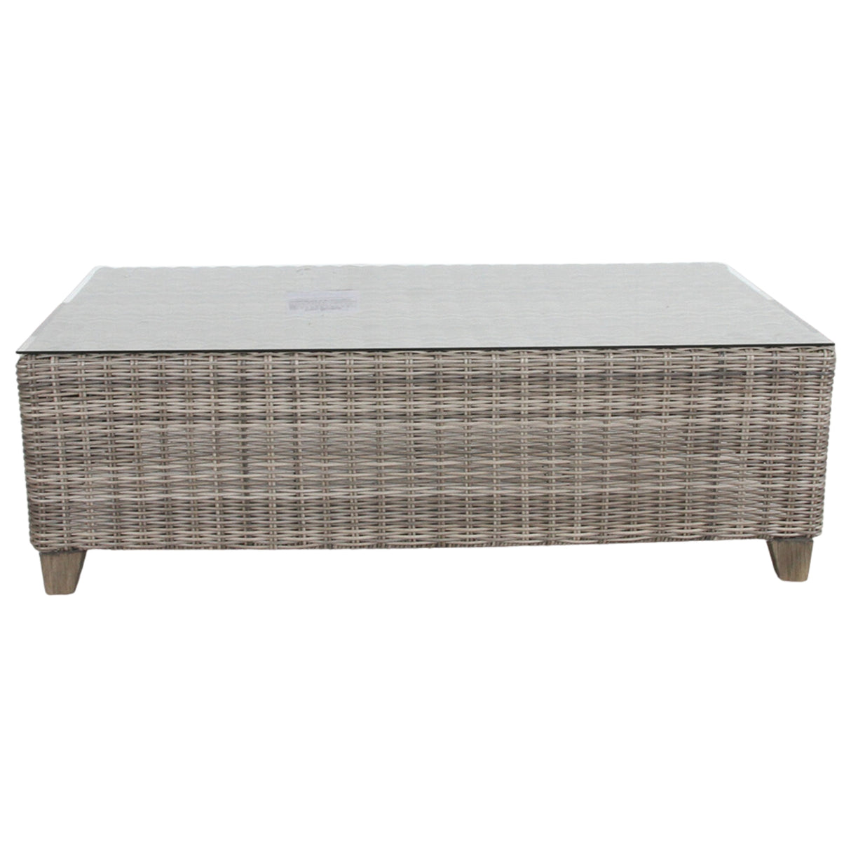Sophy 131cm Wicker Rattan Outdoor Coffee Table 50cm Side Table Set