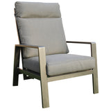 Pearl 4pc Outdoor Sofa Set Coffee Table Chair 3 Seater Lounge - 45-Degree Angle