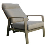 Pearl 4pc Outdoor Sofa Set Coffee Table Chair 3 Seater Lounge - Rear View