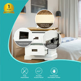 Orville Bedside Tables Drawers Storage Cabinet Shelf Side End Table - MultiColor - Top-Down View