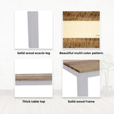 Orville Dining Table 180cm Solid Acacia Wood Home Dinner Furniture - Multi Color - 45-Degree Angle