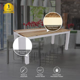 Orville Dining Table 200cm Solid Acacia Wood Home Dinner Furniture - Multi Color - 45-Degree Angle