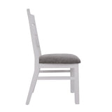 Orville Dining Chair Set of 2 Solid Acacia Wood Dining Furniture - Multi Color - Close-Up Angle