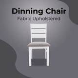 Orville Dining Chair Set of 2 Solid Acacia Wood Dining Furniture - Multi Color - Front View