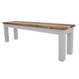 Orville Dining Bench 150cm Solid Acacia Wood Home Dinner Furniture - Multi Color - Rear View
