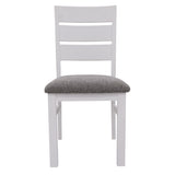 Orville 5pc Dining Set 1.8m Table 3 Chair 1.5m Bench Solid Timber - Multi Color - Top-Down View