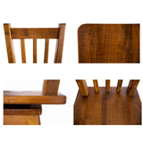 Teasel 5pcs Home Bar Table 4 Chair Set Wine Cabinet Case 192cm Solid Pine Timber - Close-Up Angle