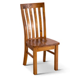 Teasel 9pc Dining Set 210cm Table 8 Chair Solid Pine Wood Timber - Rustic Oak - Top-Down View