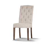 Gloriosa 11pc Dining Set 258-348cm Table 10 Beige Chair Mango Wood - Honey Wash - 45-Degree Angle