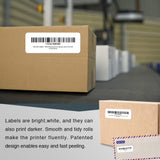 10x Compatible Dymo 11355 SD11355 / S0722550 thermal label 19mm x 51mm 500 Per Roll for Dymo labelWriter - Top-Down View