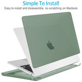 Midnight Green Hard Shell Case for 2023 15 MacBook Air A2941 with M2 Chip & Keyboard Cover