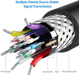 6ft 1.8M Display Port DP To Dual Link DVI-D 24+1 Pin Male Gold Connection Cable - 45-Degree Angle