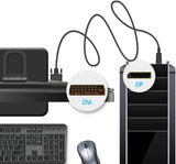 6ft 1.8M Display Port DP To Dual Link DVI-D 24+1 Pin Male Gold Connection Cable - Rear View