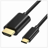 1.8M USB Type C USB-C Thunderbolt 3 to HDMI Cable Male to Male Converter - Front View