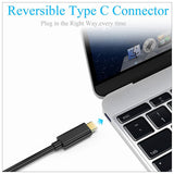 1.8M USB Type C USB-C Thunderbolt 3 to HDMI Cable Male to Male Converter - Side View