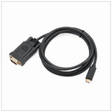 1.8M Type C USB-C Thunderbolt 3 to VGA Cable Male to Male Converter for MacBook - Side View
