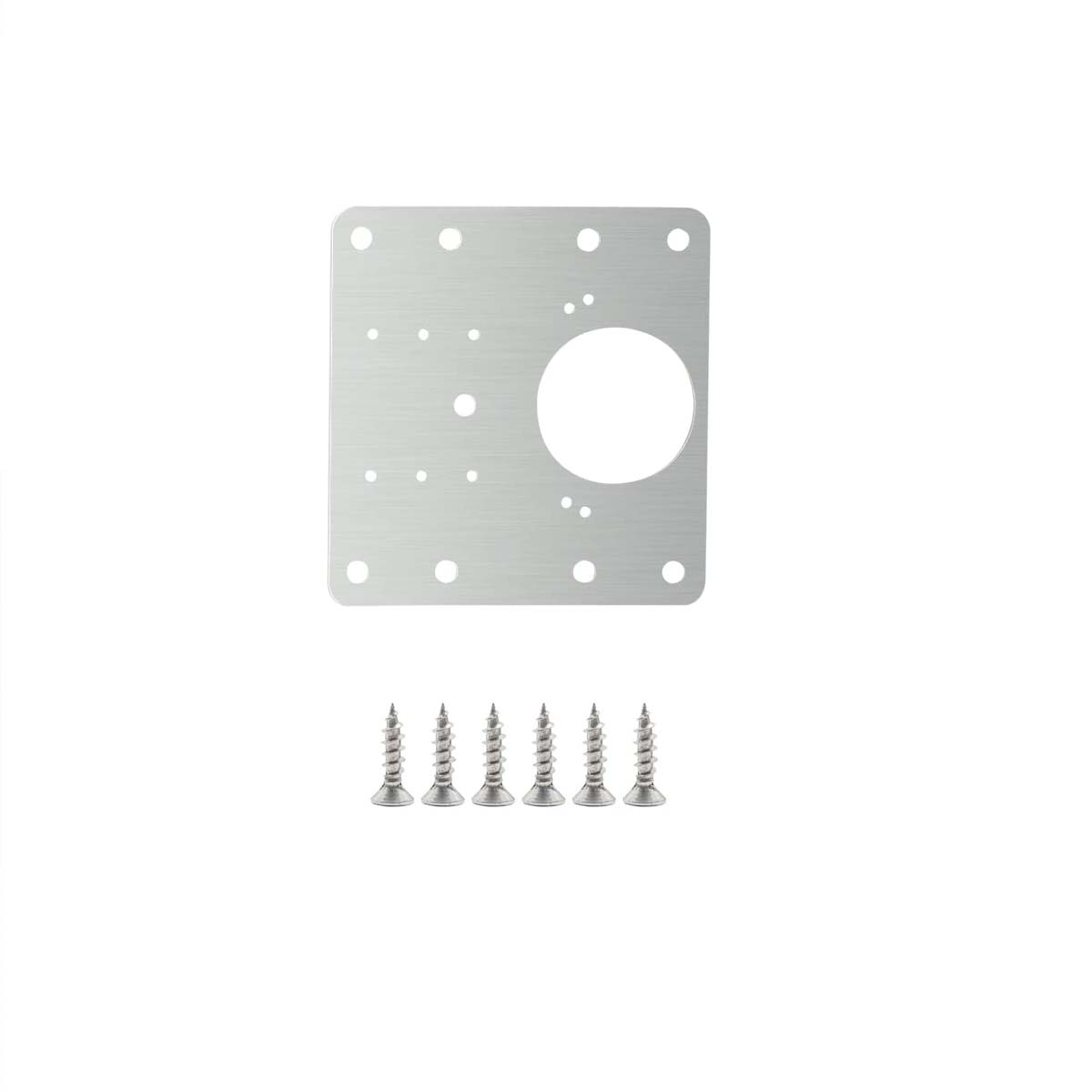 Heavy-Duty Stainless Steel Hinge Repair Bracket Kit with Screws  1 Piece for Furniture Restoration